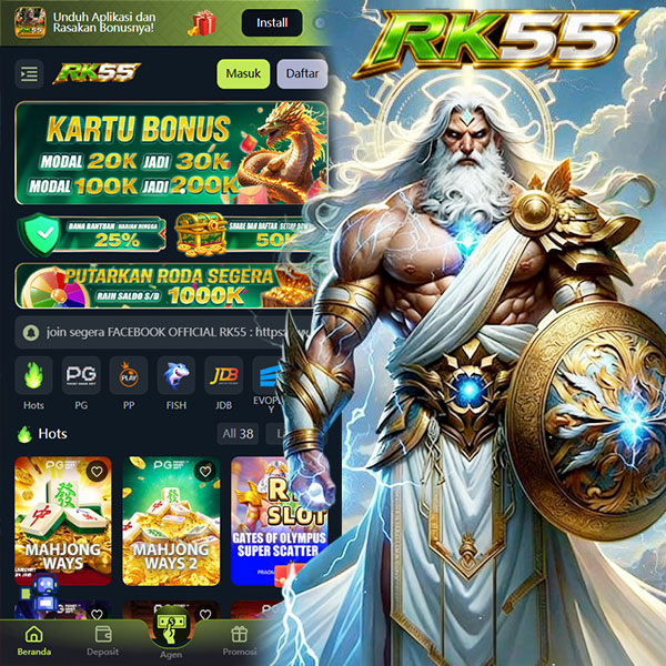 RK55 - Dowdload & Install Aplikasi Slot Asli Minimal Bet 400 Perak