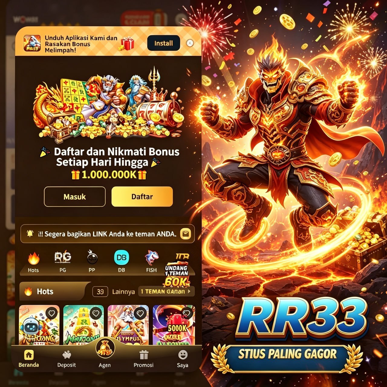 RR33 - Portal Hiburan Game Online Mobile Resmi & Terpercaya